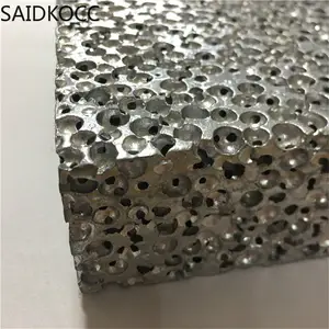 SAIDKOCC Espuma de aluminio de celda abierta esférica personalizable para material de insonorización