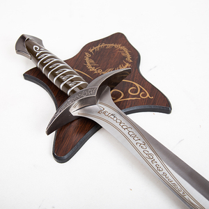 Espada corta de acero inoxidable grabada de 73 cm, estilo medieval 'Sting', hecha a mano, igual a la de la <span class=keywords><strong>película</strong></span>, sin afilar. - Product Image 4