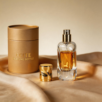 Flacon de parfum vide en verre de luxe au design nouveau, 30 ml, forme carrée unique, col serti, flacons vaporisateurs de parfum avec boîte cadeau personnalisée