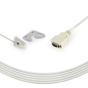 Medical Compatible For Masimos Reusable Direct-connect Adult Ear clip Spo2 sensor/probe
