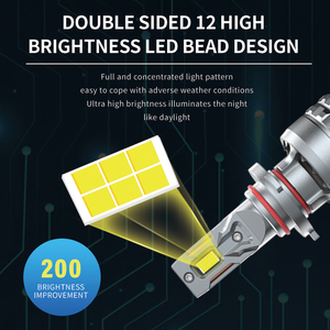 180 Wát F5 siêu trắng ánh sáng <span class=keywords><strong>Led</strong></span> Đèn Pha 6500K công suất cao sản xuất 18000lm H4 <span class=keywords><strong>led</strong></span> - Product Image 6