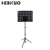 HEBIKUO Professional OEM Wholesale Tripod Music Book Stand Adjustable Music Stand for Orchestra Performances