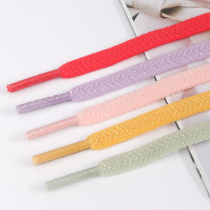 Dây giày thể thao dệt polyester màu trắng, họa tiết mũi tên đàn hồi, rộng 6mm, nhiều màu sắc, kiểu dẹt - Product Image 4