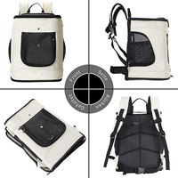 Sac à dos pour animaux de compagnie approuvé par les compagnies aériennes, pliable, souple, durable, carré, réglable, sac à dos de transport pour animaux de compagnie, mochilas para mascotas