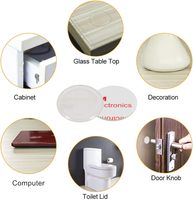 Tapis antidérapant transparent en PVC auto-adhésif réutilisable pour table en verre, protection de l'environnement, durable, pour meubles - Vente en gros