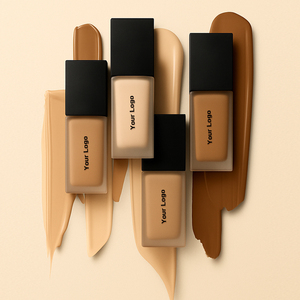 Fond de teint liquide mat hydratant végétalien sans logo, 50 couleurs, pour marque privée, fabricants de maquillage de beauté - Product Image 1