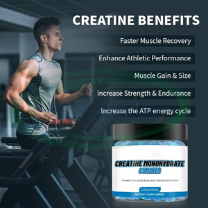 Lo antes posible Halal Preentrenamiento Creatina HCL Hydrochloride Gummy Gold Suplementos deportivos Creatina Monohydrate Gummies - Product Image 2