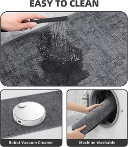 Alfombrilla <span class=keywords><strong>de</strong></span> baño antideslizante, pequeña, absorbente, <span class=keywords><strong>de</strong></span> secado rápido, delgada, para baño, para debajo <span class=keywords><strong>de</strong></span> la puerta, lavable, <span class=keywords><strong>de</strong></span> <span class=keywords><strong>pila</strong></span> baja para fregadero - Product Image 6