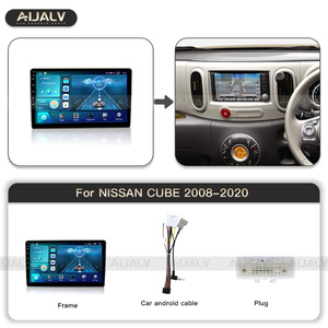 Aijia Sample Supported <strong>Supplier</strong> Frame LHD RHD for 10in Beige Nissan Cube 2008-2020 <strong>Android</strong> Cable Harness RCA Car Accessories - Product Image 2