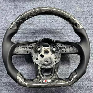 Volante in Fibra di Carbonio Forgiata per <span class=keywords><strong>Audi</strong></span> <span class=keywords><strong>A1</strong></span> Q3 8U A5 <span class=keywords><strong>Sportback</strong></span> A6 Avant - Product Image 2