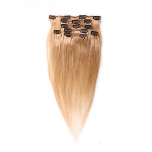 Virgin Clip in Hair Extension <strong>New</strong> Products 2023 24# and 27# Natural Raw Indian <strong>Straight</strong> <strong>Brazilian</strong> Hair Bundle Gs Split Knotted - Product Image 2