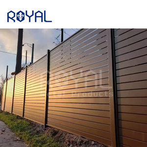 Revêtement en poudre résidentiel moderne personnalisé clôture à lattes en aluminium panneau de confidentialité pour la revente - Product Image 1