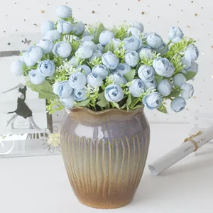 Nuovo Bouquet di 15 <span class=keywords><strong>Rose</strong></span> Colorate per Decorazioni Matrimoniali, Bouquet con Manico Piccolo - Product Image 4