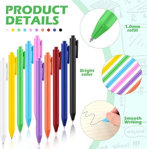 Customizable Macaron Gel Pen Bulk 0.5mm Fine Tip Plastic Black Ink UV Printing Smooth Writing for Students' Stationery - Product Image 2