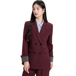 Women's Suit Jacket Solid Color Polyester Anti-Wrinkle Loose Casual Blazer Spring Autumn 2025 Style - Product Image 5