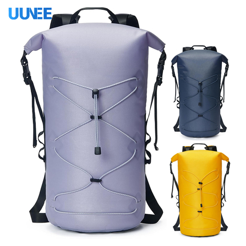 10L/20L/30L/15L PVC Waterproof Dry Backpack with Pocket for Surfing Boating Climbing-Outdoor Ocean Pack