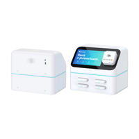 Estación de Carga Portátil de 4 Ranuras para Dispositivos Móviles, con Pantalla LCD Publicitaria, Terminal POS, Material ABS Ignífugo, para Laptop