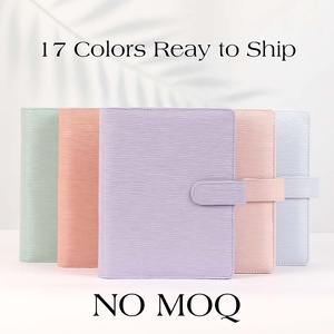 Hongbo Best A5 Epi Leather Hardcover Budget Binder School Office Use Book Planner Journal Pen Loop Spiral Great Gift Idea - Product Image 3