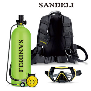 SANDELI SD-X7000B tangki Scuba 4l, dengan respirator + klip ransel + Masker selam oksigen tangki menyelam Scuba silinder 20Mpa - Product Image 6