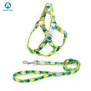 Set di guinzagli per cani di moda ecologici con fettuccia in poliestere con motivo stampato personalizzabile - Product Image 3
