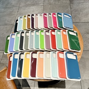 Funda de Silicona Líquida para iPhone 17 16 15 14 Pro Max, Carcasa Antigolpes de Color Caramelo, Suave al Tacto, con Logotipo Personalizado - Product Image 1