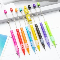 Crayon à Billes DIY HH-1150 0,5 mm Sans Aiguillage Requis Incassable Automatique Multicolore Style Mignon pour Élémentaire