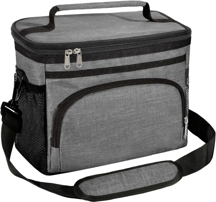 महिला पुरुषों के लिए कूलर बैग, कार्यालय पिकनिक हाइकिंग बीच कूलर टोट बैग के लिए पुन: प्रयोज्य लंच बॉक्स