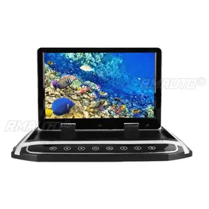 Moniteur rabattable pour voiture de 10,2 pouces, écran TFT LCD, écrans larges, TV, DC 12V, montage sur toit de voiture, écran HD pour voiture, fente pour carte TF - Product Image 5