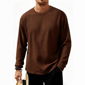 T-shirt léger à col ras du cou et manches longues pour homme, collection sports de plein air, nouvelle texture nid d'abeille séchage rapide printemps 2026 - Product Image 4