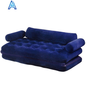 Sofá Cama Inflable Doble de PVC Ecológico con Efecto Flocado, Silla con Colchón de Aire Plegable - Product Image 2