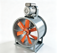 Ventilateur axial à moteur externe KT40 pour la ventilation des conduits industriels, adapté aux cabines de peinture, entrepôts, ateliers, extraction de fumée et de poussière