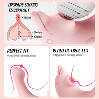Sexspielzeug Klitoris-Sauger, Erwachsenen-Spielzeug Saugvibrator mit App-Steuerung, 9 Saug- und Vibrationsmodi, Anal- und Brustwarzen-Stimulation