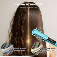 Lisseur à cheveux professionnel RUCHA de haute qualité avec logo personnalisé, fer plat LCD 450F, lisseur à cheveux au plasma en gros