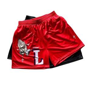 <span class=keywords><strong>Pantaloncini</strong></span> Sportivi da <span class=keywords><strong>Uomo</strong></span> di Alta Qualità ad Asciugatura Rapida per Palestra e Allenamento, con Logo Personalizzato, Stampa <span class=keywords><strong>Atletica</strong></span>, in Rete di Poliestere per Basket - Product Image 2