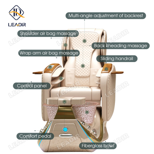 Mobiliario de Lujo para Salón de Uñas Silla de <span class=keywords><strong>Spa</strong></span> para Pies de Salón de Uñas Sillas de Pedicura Eléctricas Modernas de Color Personalizado con Tazón - Product Image 5