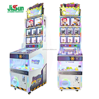 Machine de jeu de flipper PopToy avec armoire blanche, éclairage LED RGB et distributeur de capsules de prix pour arcade