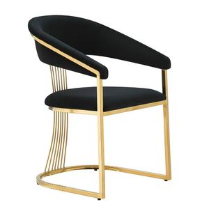 Silla de Negociación y Comedor EMMA de Lujo con Detalles en Dorado - Product Image 4