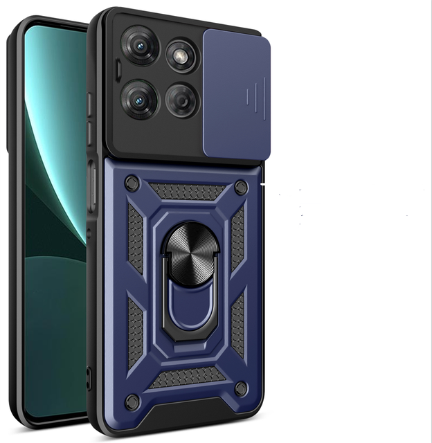 Multifunction 100% Fit for MOTO G POWER 5G 2025 Mobile Cover Camera Protection Ring Holder Case