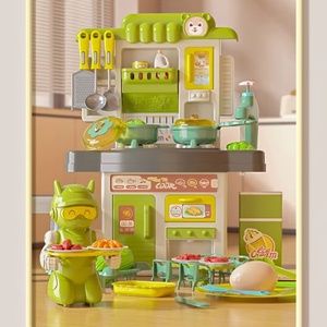 Juego de Juguetes de Cocina de Plástico para Niños, Simulación de Cocina con Sonido y Luz, Juego de Comedor y Barbacoa - Product Image 3