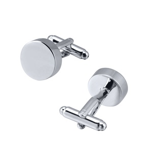 モダンファッションメンズブラックメタルストーン金メッキカフスボタン結婚式用シャツエンゲージメント記念日 - Product Image 1