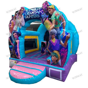 Rumah Loncat Tiup K-POP Demon Hunters Kelas Komersial, Dapat Disesuaikan untuk Pesta Anak-Anak di Luar Ruangan dengan Sewa Blower - Product Image 2
