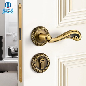 Jiehao Lever Lock Brass Interior Door Lock Brushed Finish Easy Installation Slotting Installation FT06-19 - Product Image 5