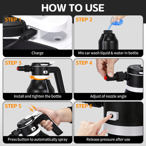 Dual-Use 2L Electric Foam Watering Can Handheld Plastic Air <b>Pressure</b> <b>Sprayer</b> for Home Garden & Gardening Air <b>Pressure</b> <b>Sprayer</b> - Product Image 5