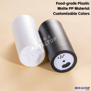 Trắng 90ml chai nhựa nhỏ gia vị bột mịn Muối bao bì Jar gia vị container với Shaker Nắp - Product Image 4