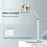GREATYYT Support portable pour téléphone et tablette Support de bureau universel flexible et réglable compatible avec l'iPhone pour le lit ou la maison