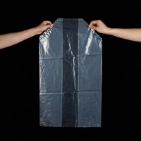 Sac d'emballage en plastique transparent LDPE à fond carré, refermable, robuste et imperméable, sur mesure, pour meubles et appareils électroménagers, vente en gros