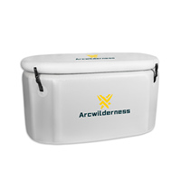 Portable PVC Récupération Pod Grand Froid Plongeant Refroidisseur D'eau Bain De Glace Extérieur avec Drop Stitch Fibre De Verre Personnalisable Logo Impression