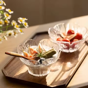 En gros, Bols à dessert en verre jetables en stock et Ensembles de vaisselle, Coupes à glace, Assiettes à fruits vintage pour fêtes et restaurants - Product Image 1