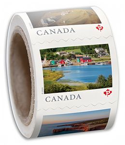 Autocollants holographiques Timbres-<span class=keywords><strong>poste</strong></span> canadiens Timbres de passeport et de <span class=keywords><strong>visa</strong></span> Lot de papier autocollant 1 rouleau de 100 Timbres canadiens multicolores pour le voyage - Product Image 4