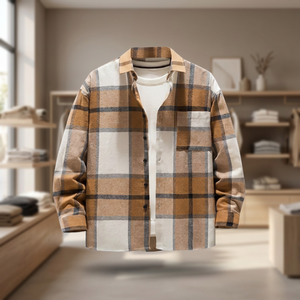 Camisa de vestir informal de otoño para hombre, de marca, nuevo estilo, sin planchado, antiarrugas, transpirable, de corte ajustado, de lino/algodón estampado, estilo urbano, larga - Product Image 2